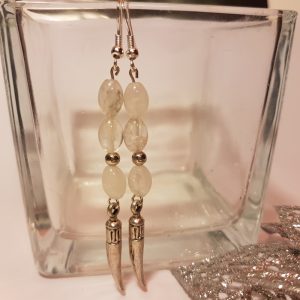 Hegyikristály fülbevaló