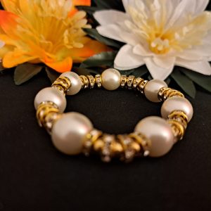 Tekla és kristály karkötő /656/