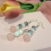 Holdfény románc szett- kristály és Rózsakvarc. 