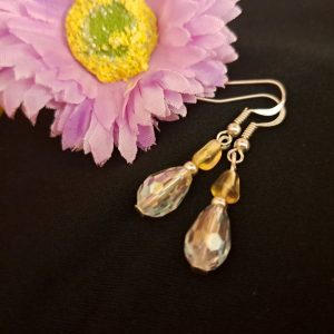 Citrin és Csehkristály fülbevaló