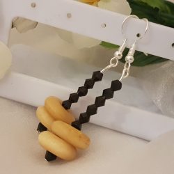  Navajo csont és kristály fülbevaló