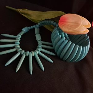 Türkinit szett, az önbizalom köve, fülbevaló + karkötő