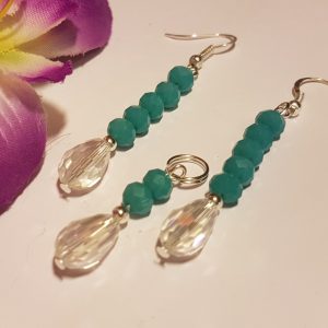 Csehkristály ékszerszett. /5/