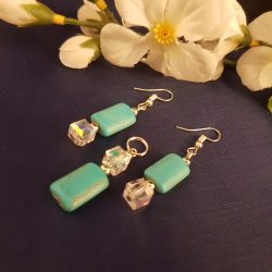 Türkiz és kristály szett, a karcsúság köve. /77/