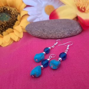 Türkiz-howlit szett /55/