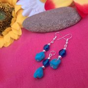 Türkiz-howlit szett /55/