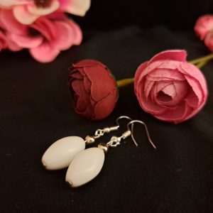 Porcelán fülbevaló, egyedi és elegáns