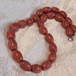 Természetes korall gyöngysor – Elegáns női nyaklánc