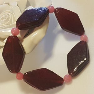 Macskaszem karkötő és Jáde  1,4 cm széles /2/