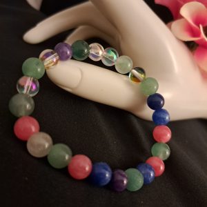 Vegyes drágakő karkötő /699/