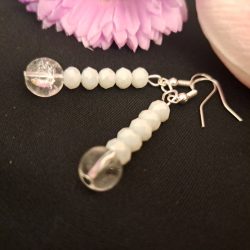 Hegyikristály és Csehkristály fülbevaló /777/