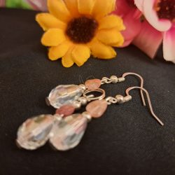 Rubin és Csehkristály ékszerszett.